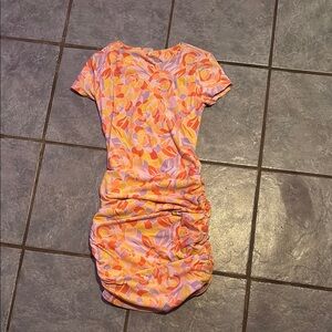 No Boundaries Floral Dress - Orange and Pink